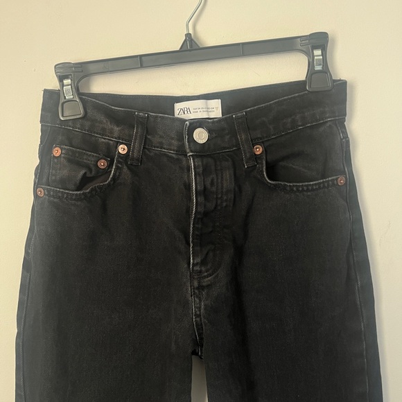 Zara black straight pants size 34/ US 2 - Picture 2 of 8